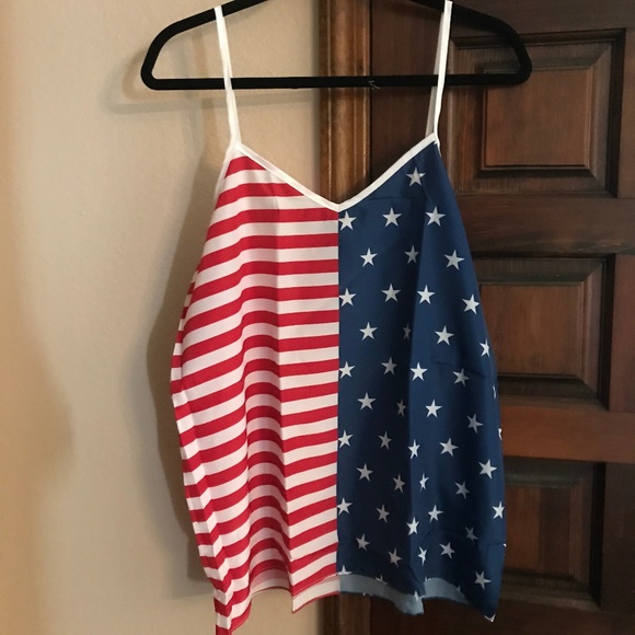 NWT! Tipsy Elves USA Flag Tanktop - Picture 4 of 6